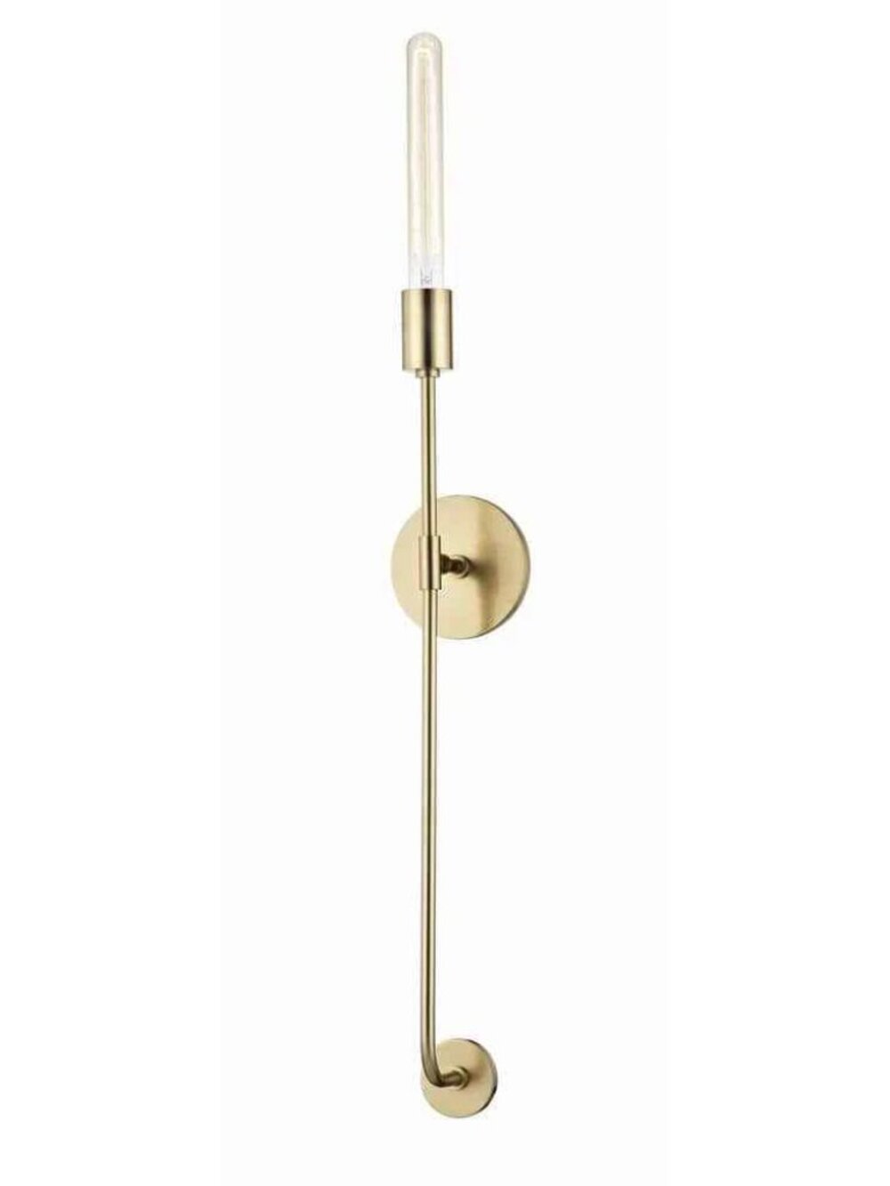 MITZI HUDSON VALLEY LIGHTING Dylan 1-Light Aged Brass Wall Sconce